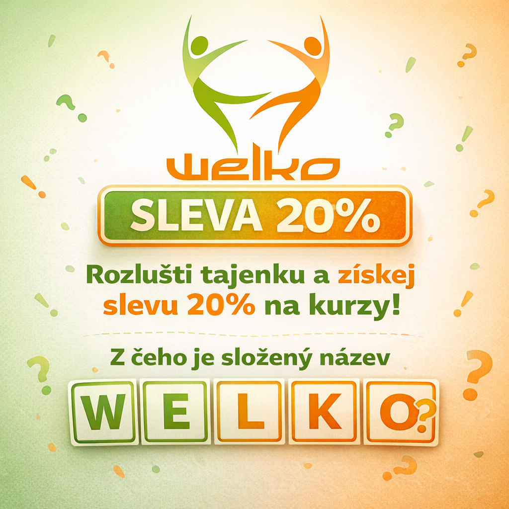Sleva 20% na kurzy – rozlušťte tajenku